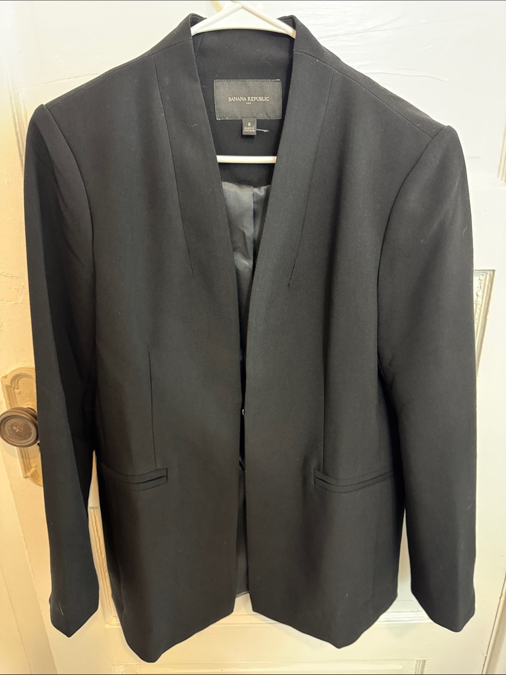 Banana Republic Black Women's Open-Front Blazer